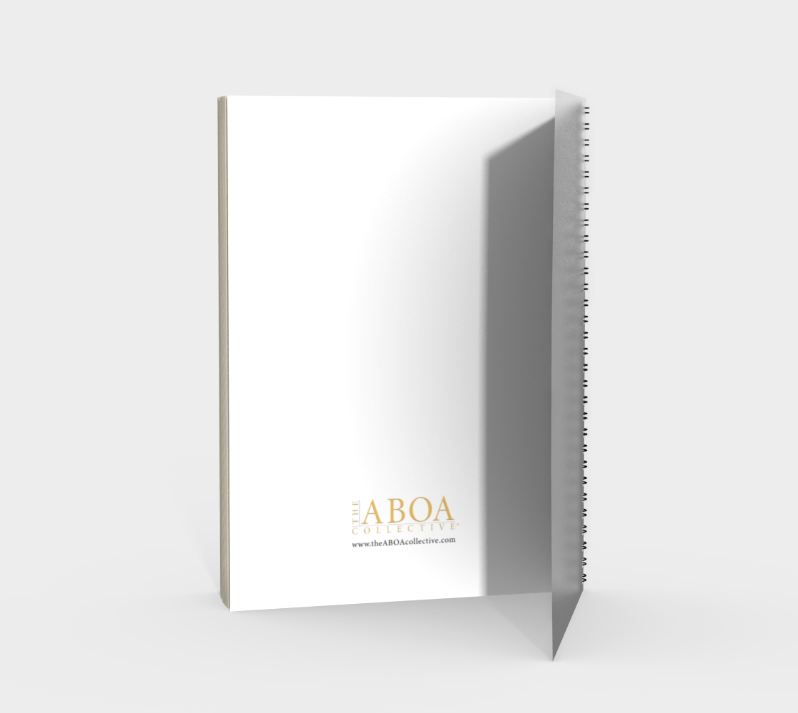 SPIRAL NOTEBOOK ABOA WHITE