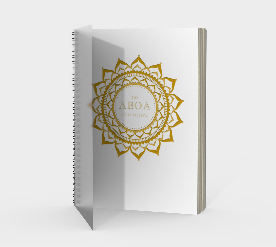 SPIRAL NOTEBOOK ABOA WHITE