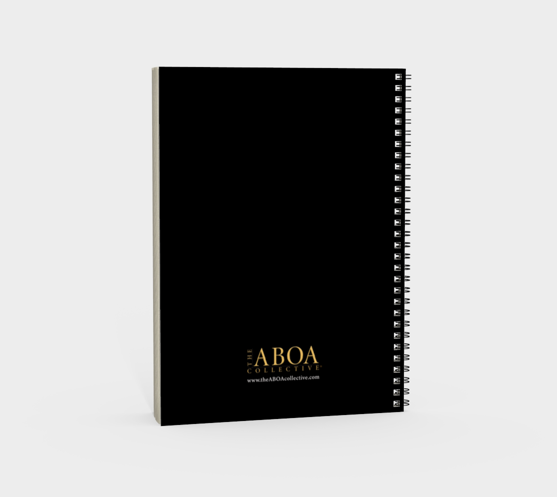 ABOA SPIRAL NOTEBOOK BLACK