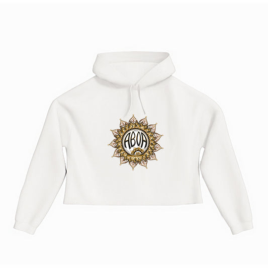 lifestyle apparel, casual clothing, logo tee, unisex, cropped hoody, hoody, fleece, winter looks,winter wear, winter fashion, streetwear, mandala, vector drawing, gold