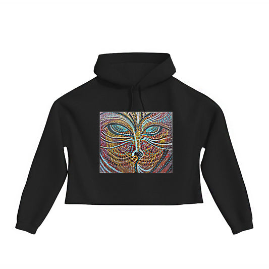 lifestyle apparel, casual clothing, logo tee, cropped hoody, hoody, hoody season, winter wear, winter looks, winter fashion, streetwear, women's fashion, women's looks, lifestyle apparel, casual clothing, unisex, stippled ink, ink art, pointillism, dot work, animal art, fox, portrait, abstract portrait, pointillism