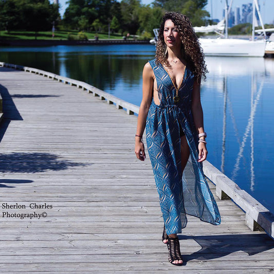 dress, cover up, swimwear, beachwear, resort wear, pattern design, textile design, handmade, couture, boho look, boho style, wanderlust, fashion photography