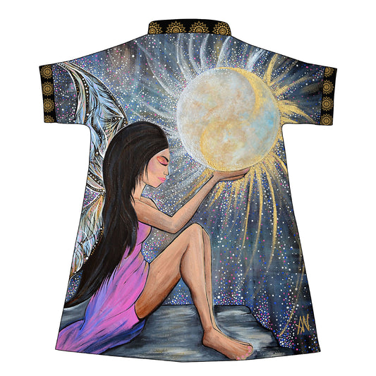 Robe, cover up, fashion art, beachwear, resort wear, boho style, boho looks, handmade, couture, angel, fairy, moon lovers