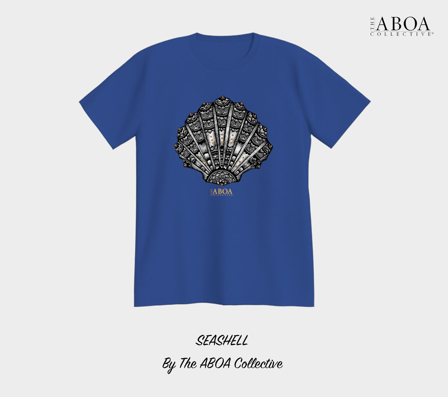sea shell, shell, mandala, beach wear, boho, beach lovers, black and gold, summer fashion, resort wear, lifestyle, lifestyle apparel, activewear, casual, tees, t-shirt, unisex t-shirt, men's t-shirt