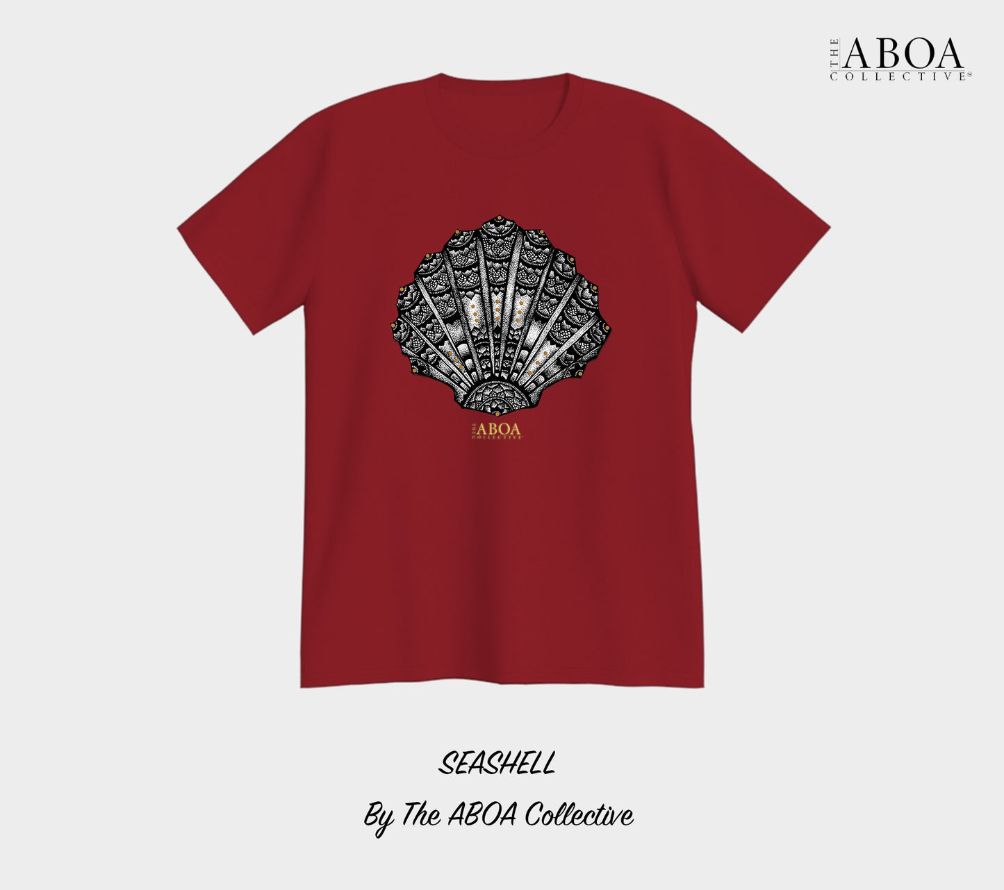 sea shell, shell, mandala, beach wear, boho, beach lovers, black and gold, summer fashion, resort wear, lifestyle, lifestyle apparel, activewear, casual, tees, t-shirt, unisex t-shirt, men's t-shirt