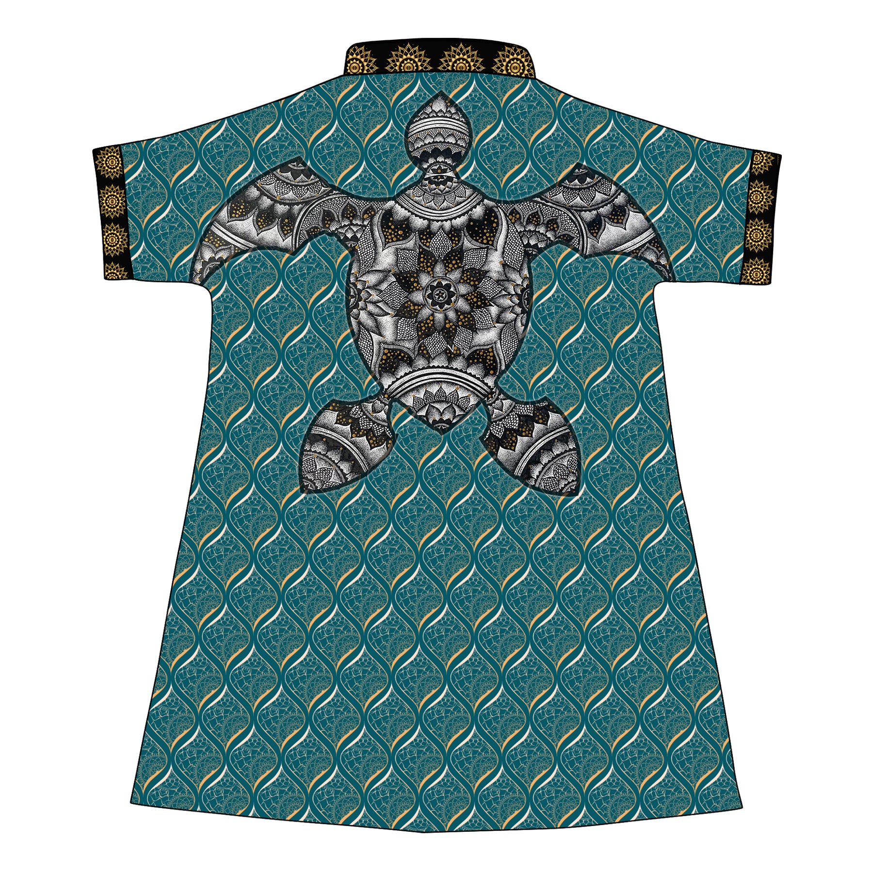 robe, robe style, beach wear, swimwear, cover up,  travel fashion, resort wear, summer fashion, summer looks, boho, boho style, unsiex, pattern design, textile art, swim week, couture, handmade, high fashion, diamond, mandala, sea turtle, turtle, animal lovers