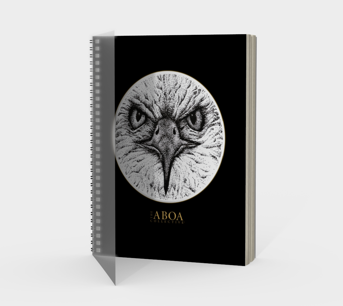 SPIRAL NOTEBOOK EAGLE BLK