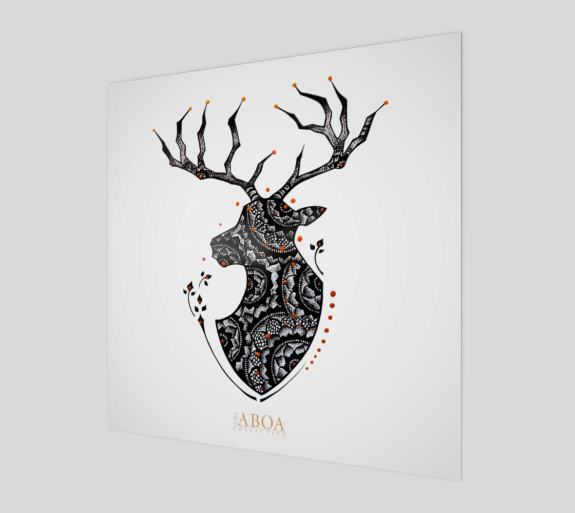 POSTER, WALL ART, WALL DECOR, DEECOR, ARTWORK, ART PRINT, HOME, MOOSE, BUCK, MANDALA ART, ANIMAL ART