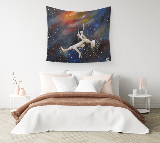 TAPESTRY, WALL TAPESTRY, WALL ART, DECOR, HOME, ART PRINT, CONTEMPORARY ART, METEOR SHOWER, UNIVERSE, ABSTRACT ART, CONTEMPORARY ART,
