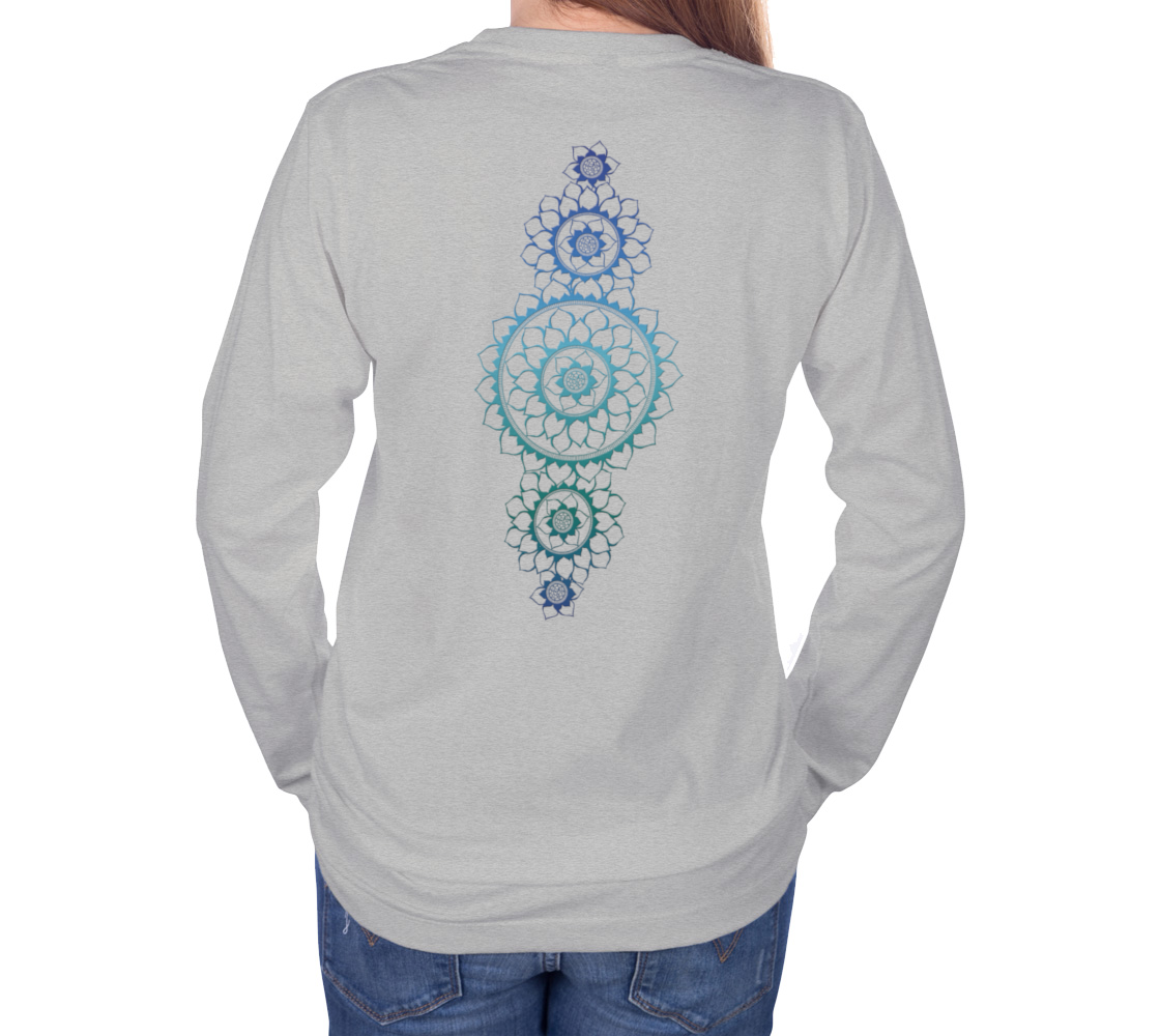 butterfly, animals, blue, mandala, long sleeve, crew neck, long sleeve, sweater, fall fashion, winter wear, fashion art, unisex