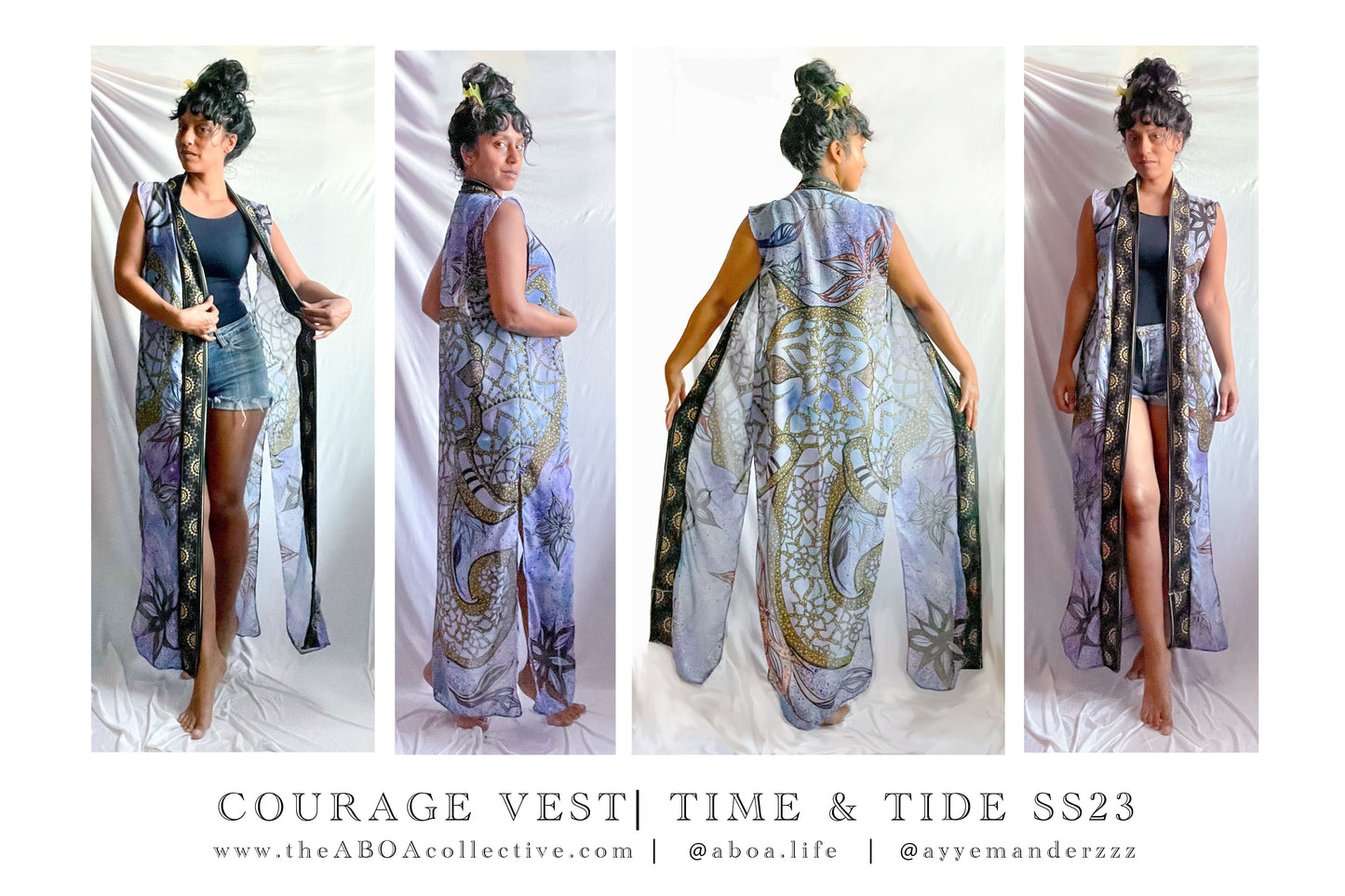 robe, vest, cover up, summer wear, beachwear, casual wear, evening wear, hand made, fashion art, bespoke fashion, elephant, mandala