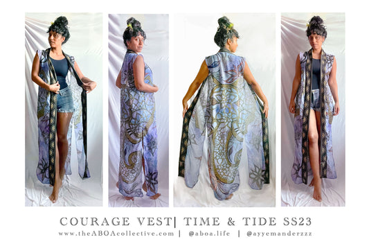 robe, vest, cover up, summer wear, beachwear, casual wear, evening wear, hand made, fashion art, bespoke fashion, elephant, mandala