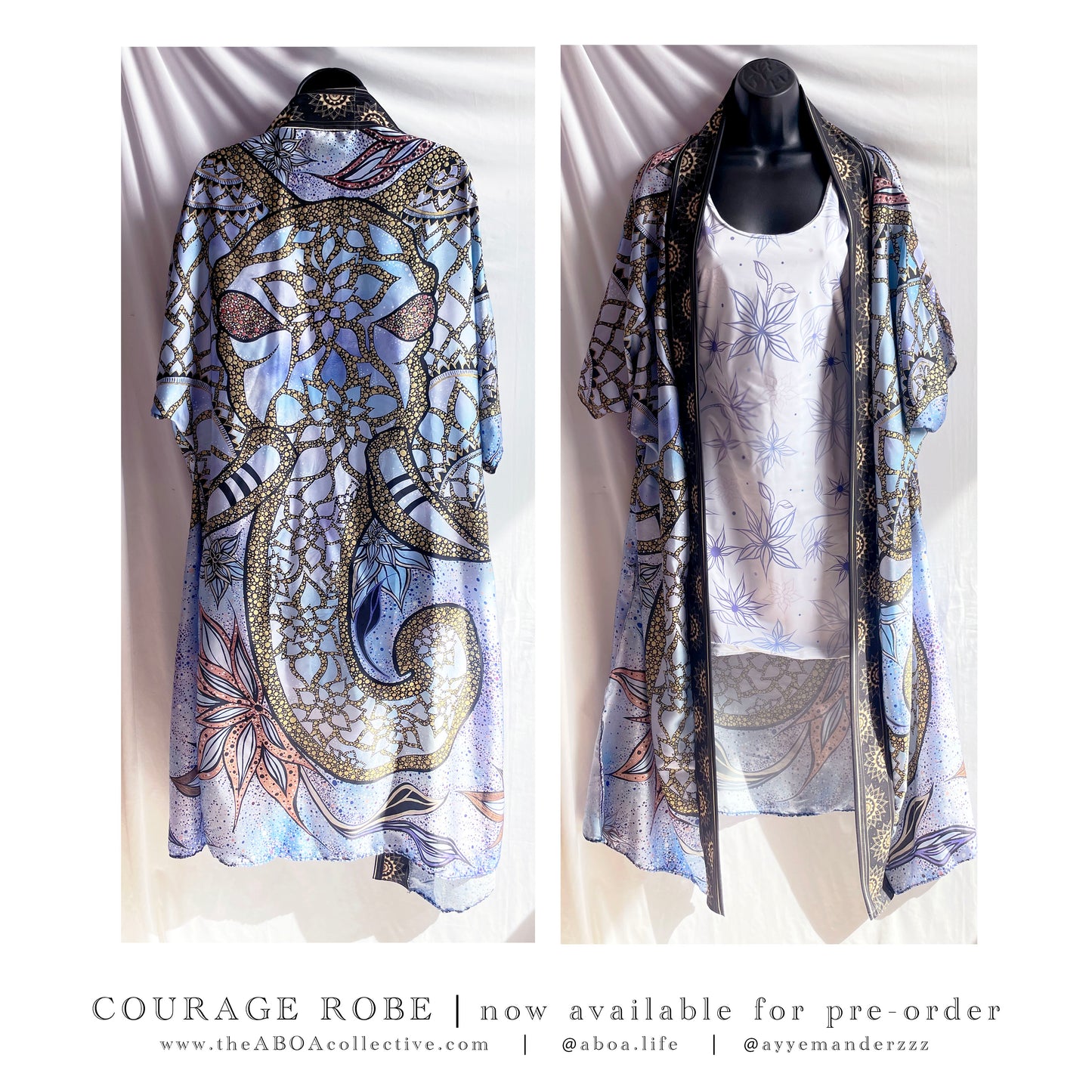 robe, vest, cover up, summer wear, beachwear, casual wear, evening wear, hand made, fashion art, bespoke fashion, elephant, mandala