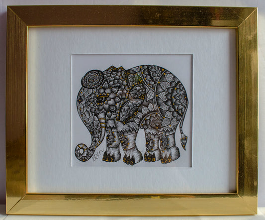 Animal art, animal lover, mandala, stippled ink, stipple, pointillism, dot work, fine art, contemporary art, art gallery, art collector