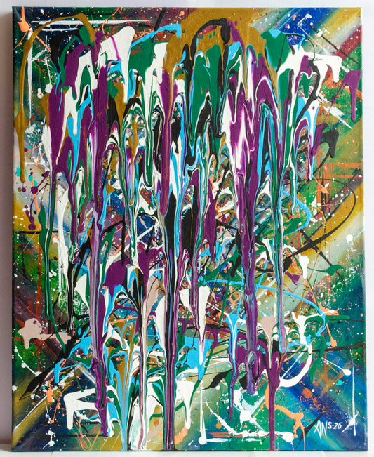 Abstract art, abstract expressionism, drip, painting, contemporary art, fine art, canvas, wall art, wall decor, art collector, colours