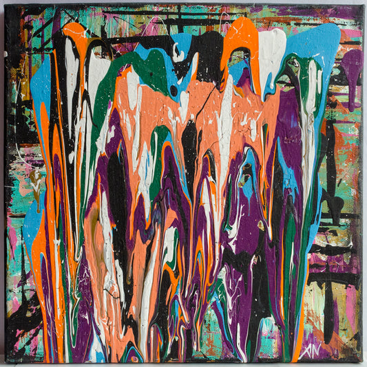 Abstract art, abstract expressionism, drip, painting, contemporary art, fine art, canvas, wall art, wall decor, art collector, colours