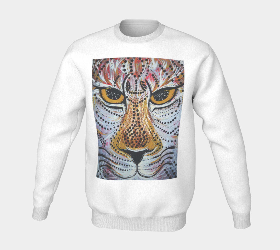 Jaguar, tribal, wild cat, mandala, fleece, fall fashion, comfy, casual, fashion art, unisex, winter wear