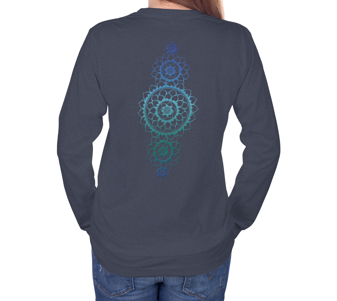 butterfly, animals, blue, mandala, long sleeve, crew neck, long sleeve, sweater, fall fashion, winter wear, fashion art, unisex