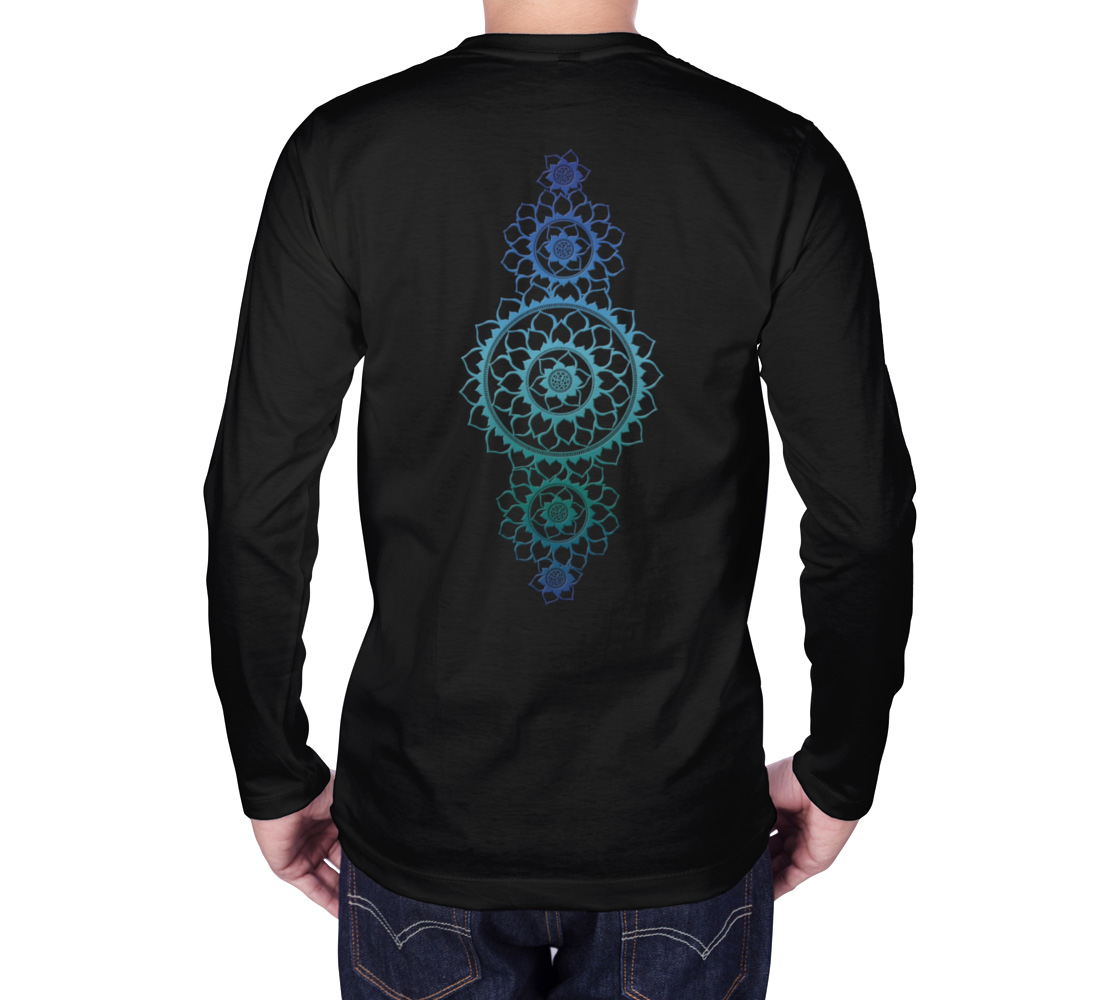 butterfly, animals, blue, mandala, long sleeve, crew neck, long sleeve, sweater, fall fashion, winter wear, fashion art, unisex
