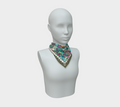 WHITE TROPICAL SCARF