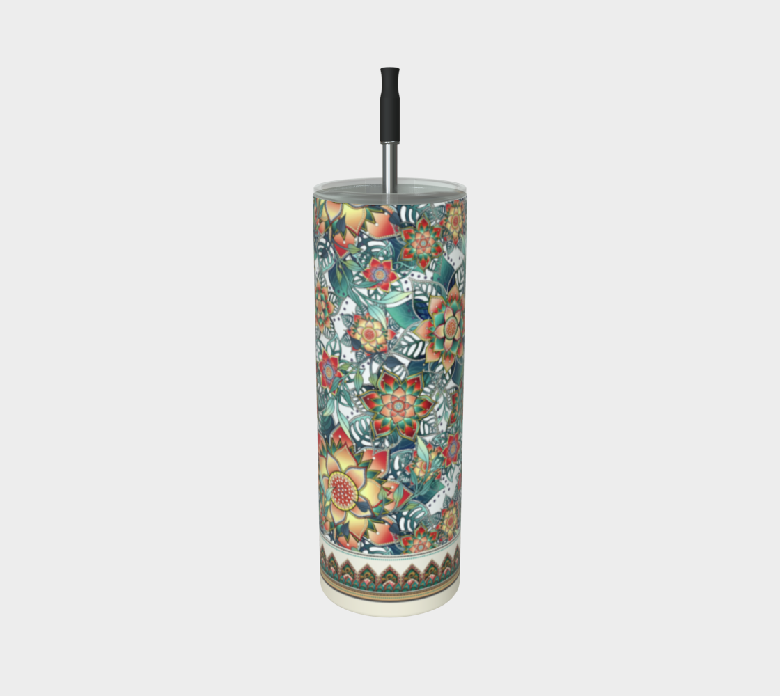 WHITE TROPICAL TUMBLER