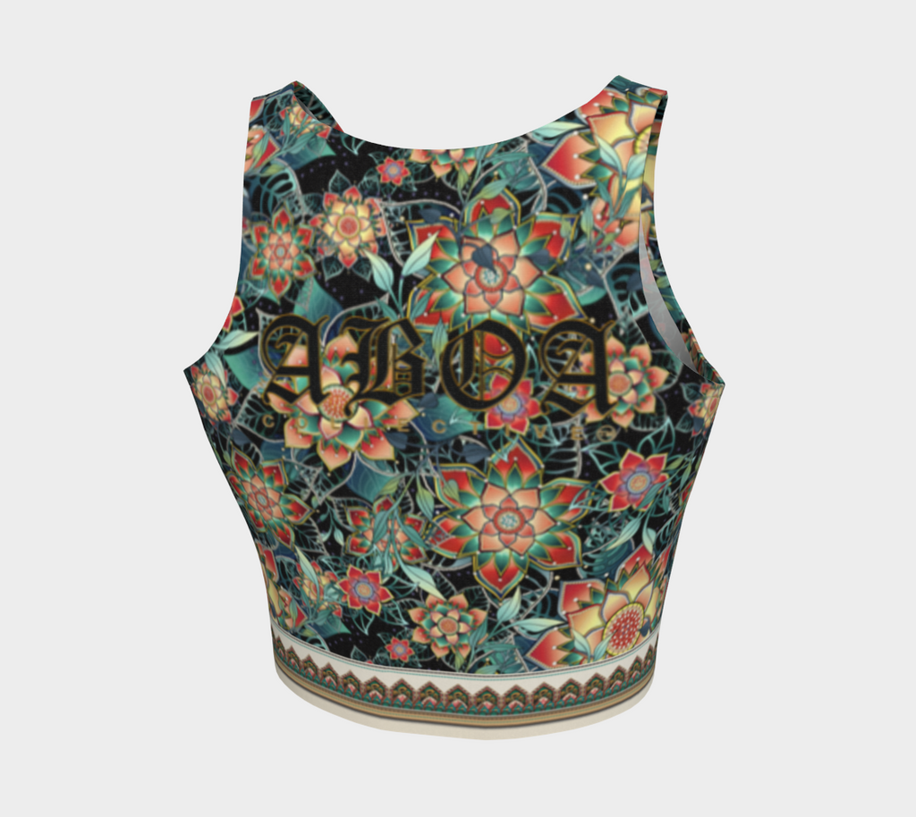 BUTTERFLY TROPICAL CROPPED TANK