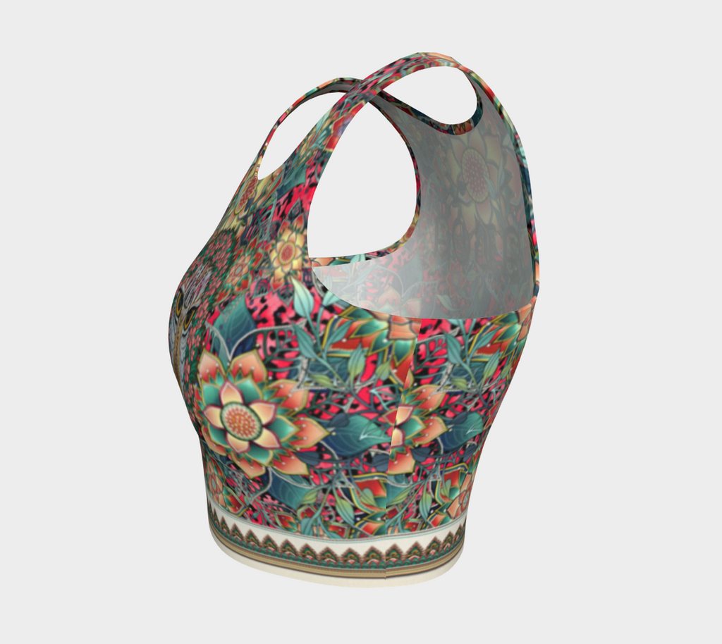 JAGUAR WREATH CROPPED TANK