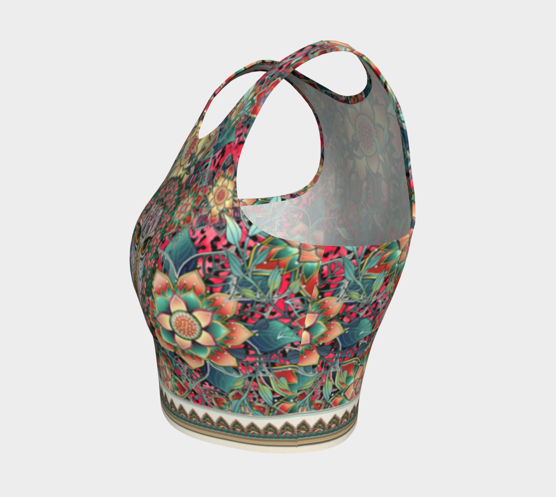 JAGUAR WREATH CROPPED TANK
