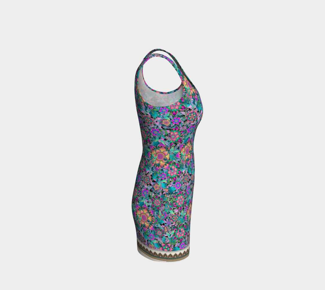 PURPLE TROPICAL ORIGINAL BODYCON DRESS
