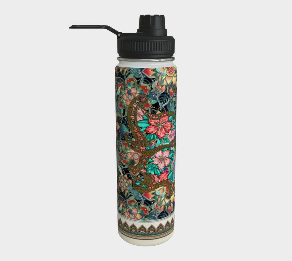 BUTTERFLY TROPICAL WATER BOTTLE