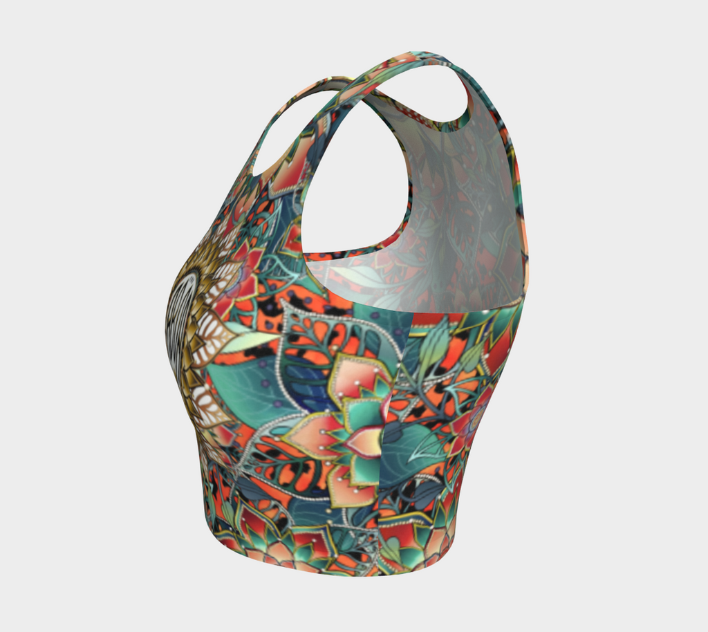 ABOA NOUVEAU ORANGE JAGUAR CROPPED TANK