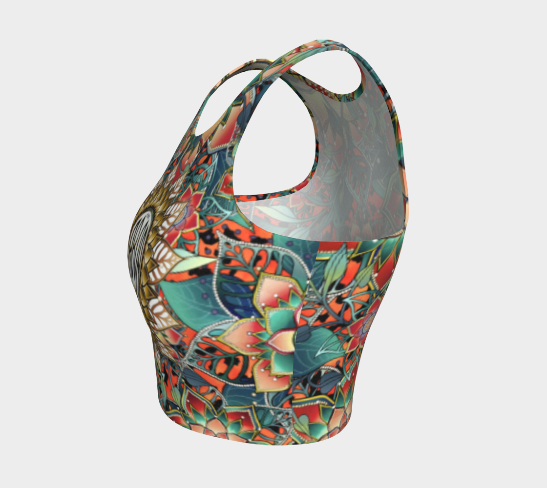 ABOA NOUVEAU ORANGE JAGUAR CROPPED TANK