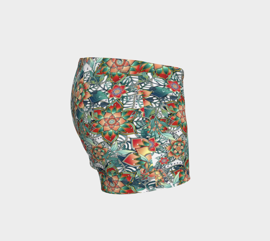 WHITE TROPICAL SHORTS