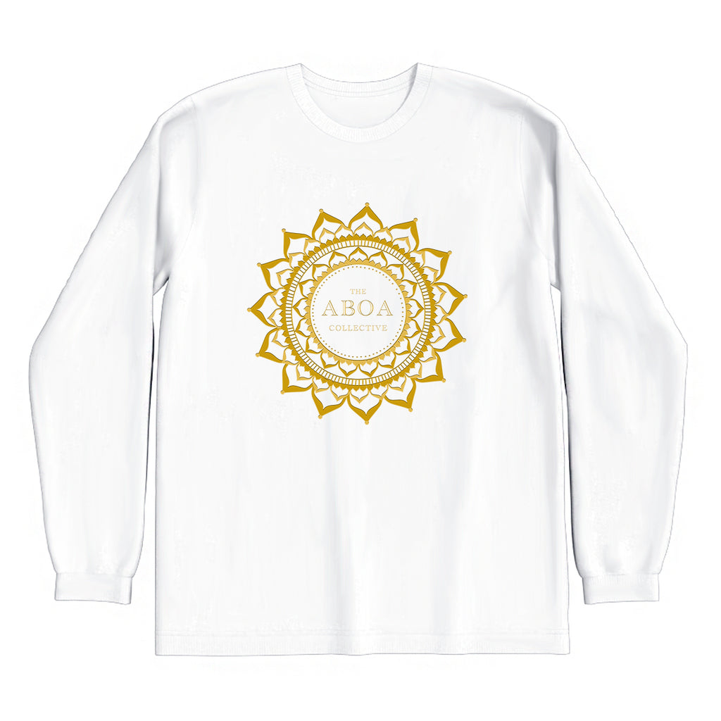 lifestyle apparel, casual clothing, logo tee, unisex, long sleeve, long sleeve tee, winter wear, winter looks, mandala