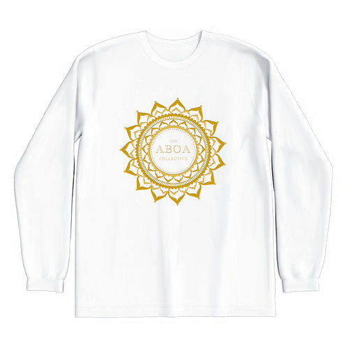 lifestyle apparel, casual clothing, logo tee, unisex, long sleeve, long sleeve tee, winter wear, winter looks, mandala