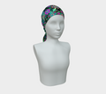 BLACK TROPICAL SCARF