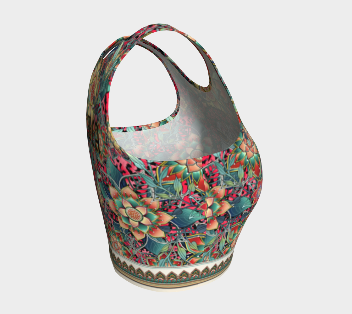 JAGUAR WREATH CROPPED TANK