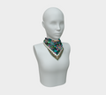 BLACK TROPICAL SCARF