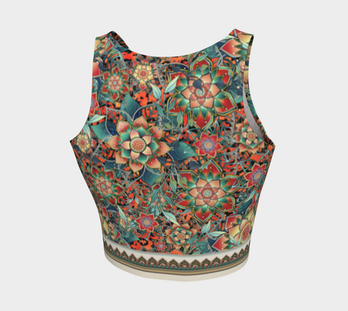 ABOA GOLD ORANGE JAGUAR CROPPED TANK