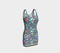 WHITE TROPICAL ORIGINAL BODYCON DRESS