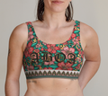 PALE GOLD HIBISCUS BRALETTE