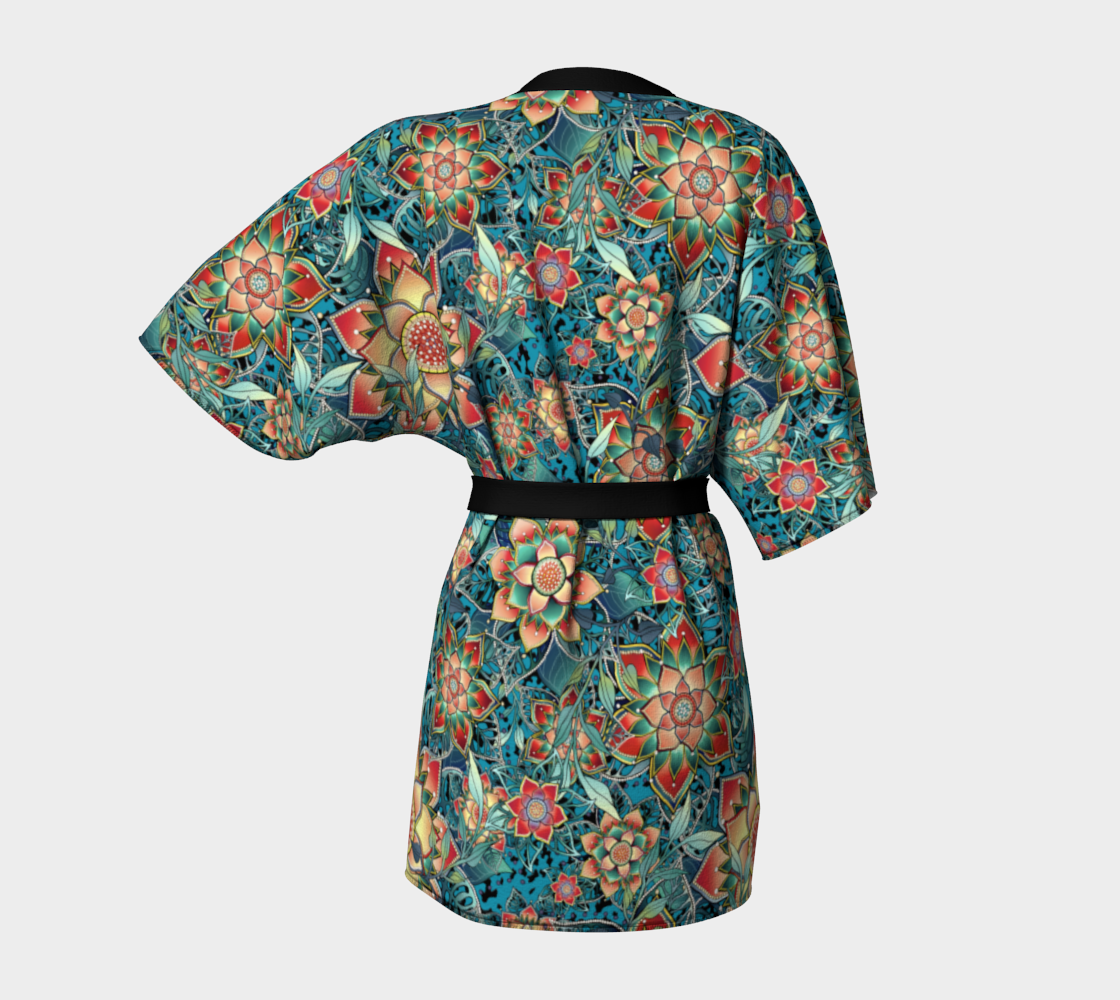 TROPICAL TURQUIOSE KIMONO