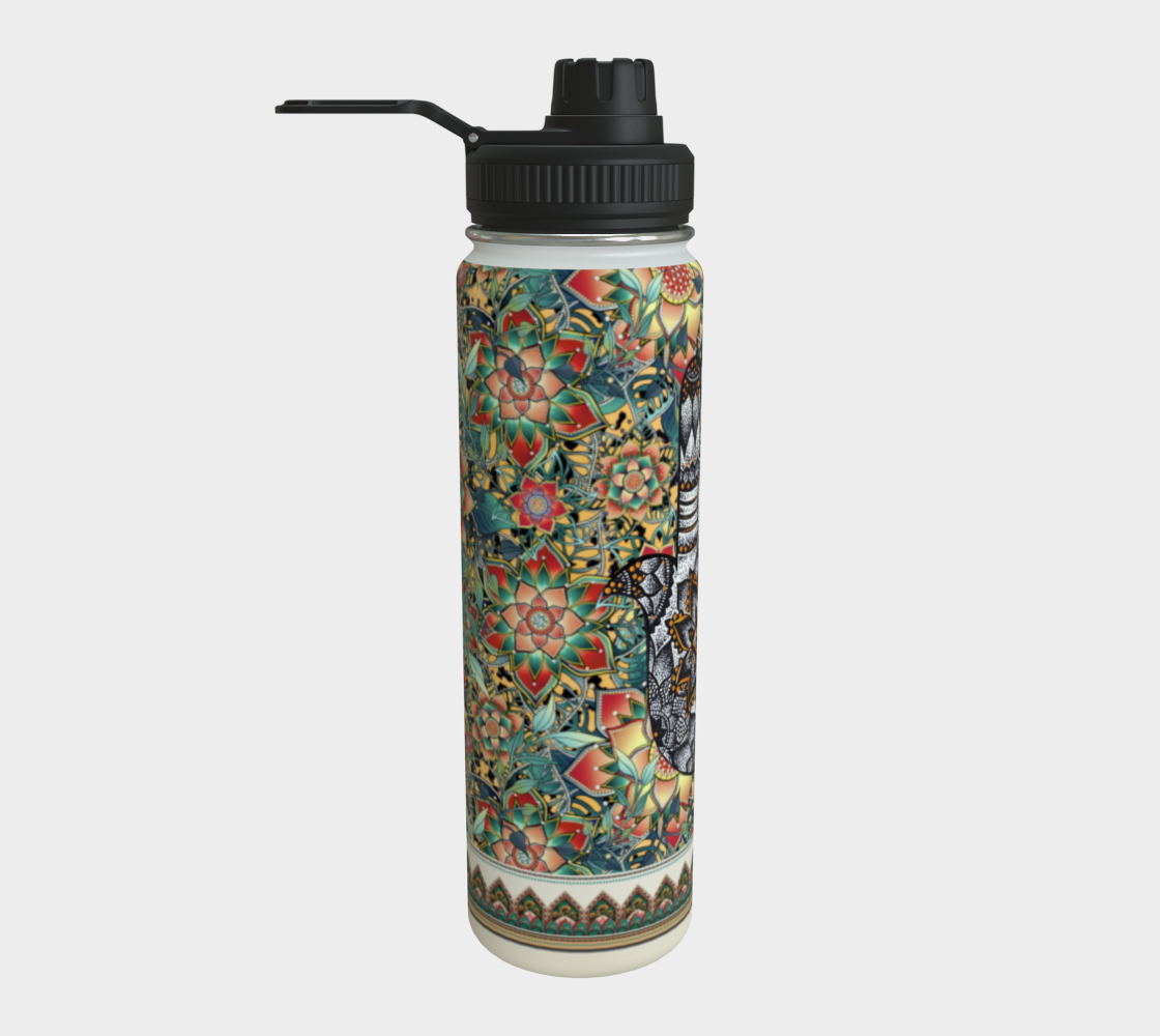 HAMSA PALE GOLD TROPICAL WATER BOTTLE