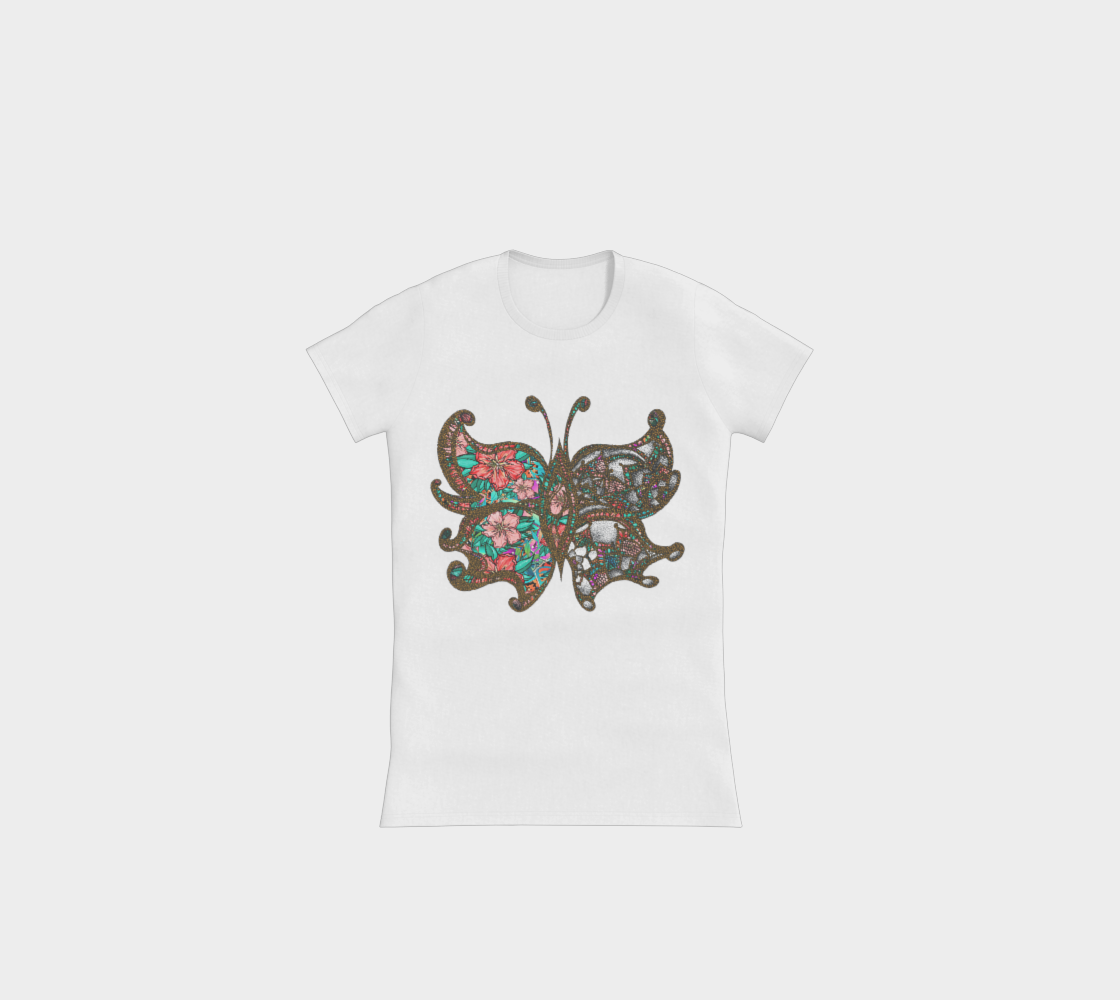 BUTTERFLY TROPICAL SLIMFIT TEE