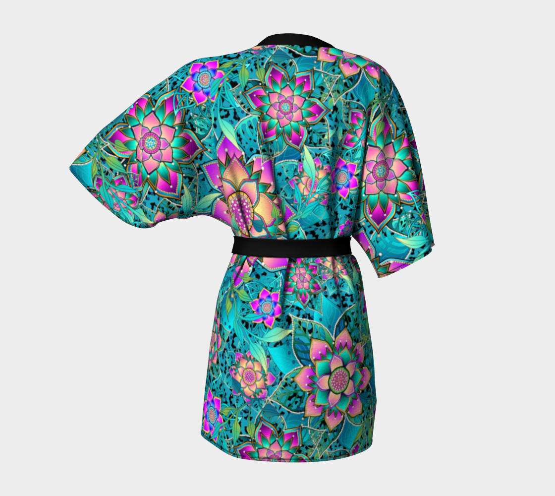 TROPICAL TURQUIOSE KIMONO