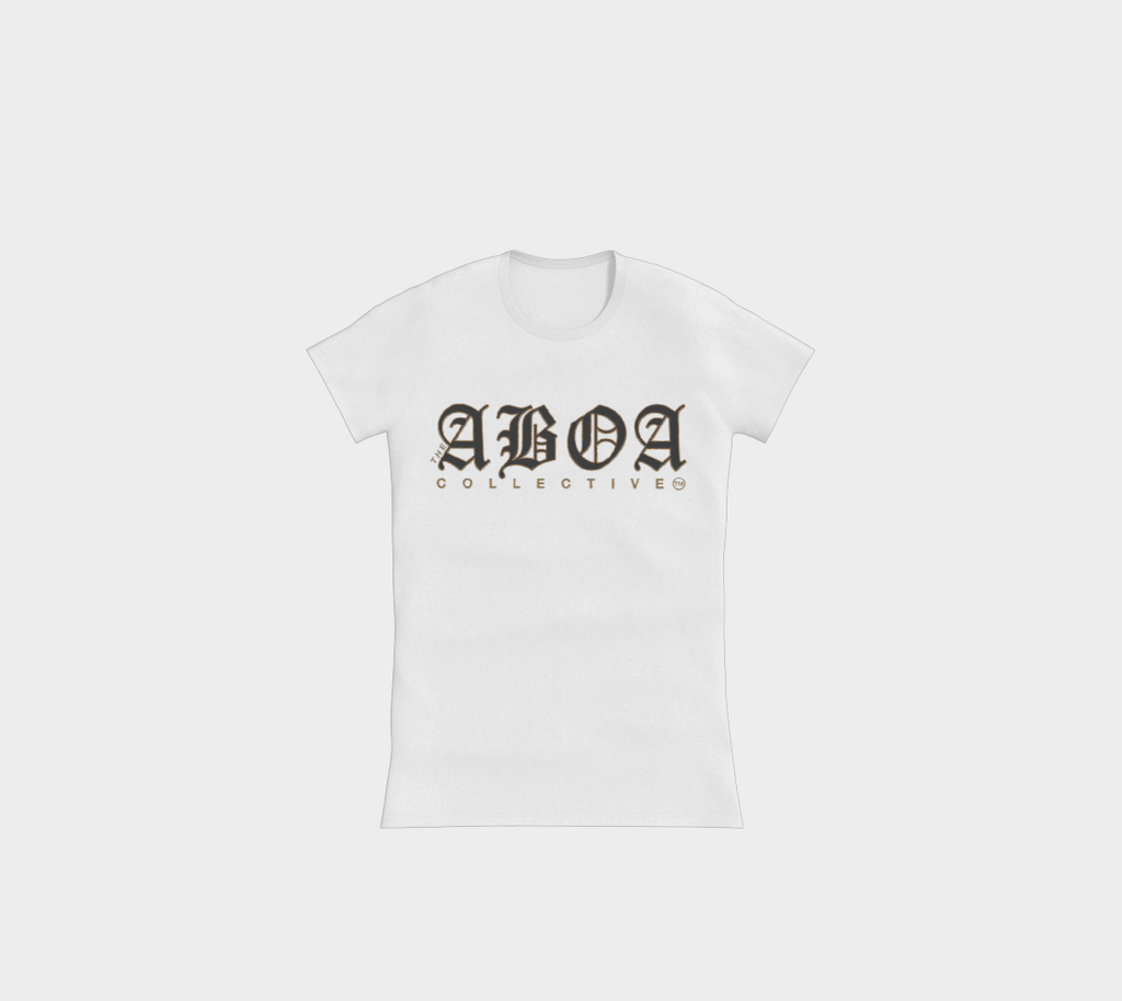 ABOA OLD ENGLISH BLACK & GOLD SLIMFIT TEE