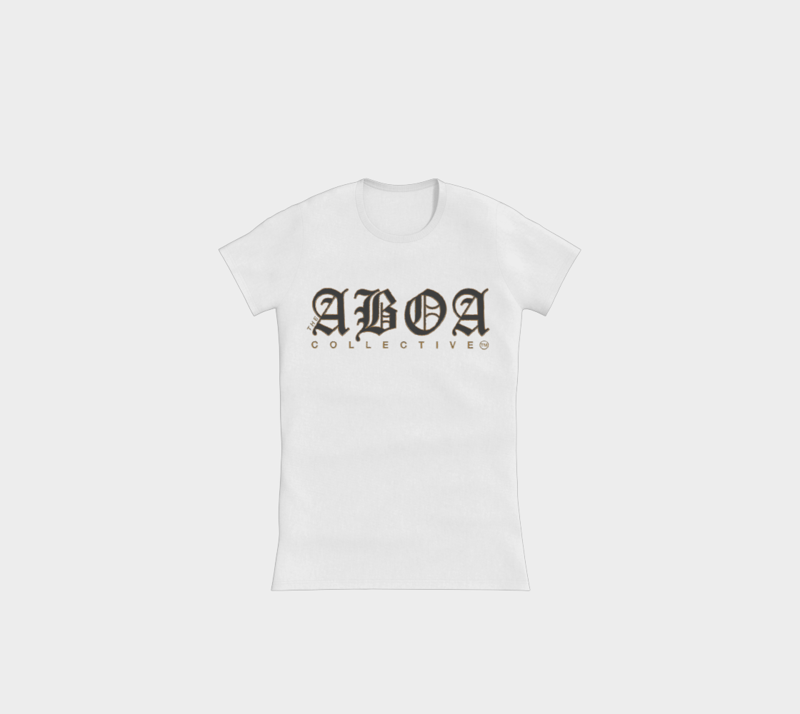 ABOA OLD ENGLISH BLACK & GOLD SLIMFIT TEE