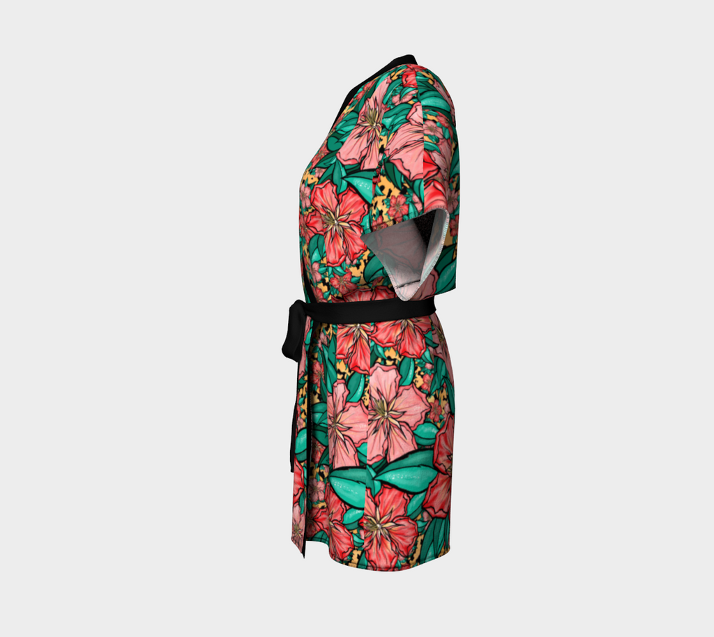 HIBSCUS PALE GOLD KIMONO