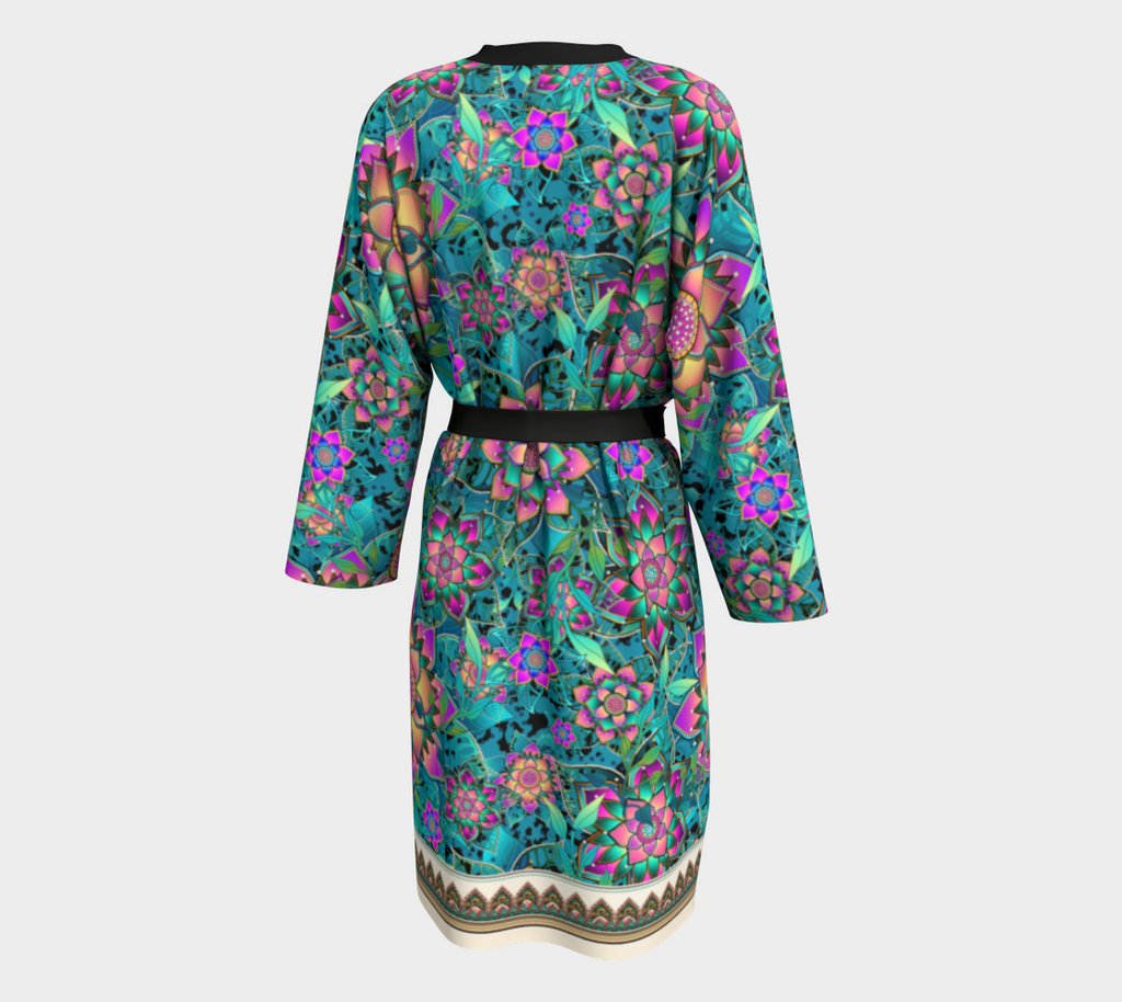 TEAL TROPICAL PEIGNOIR