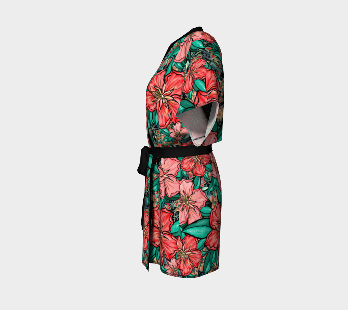 HIBSCUS BLACK KIMONO